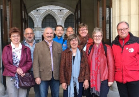 Die Fraktion beim Besuch des Wiener Rathaus